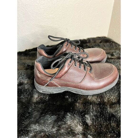 Dunham Brown Lace Up Leather Shoes 8.5 8.5ee - Picture 2 of 5